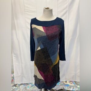 Women’s Tunic/dress Geometric Long Sleeve Soft In Size Large